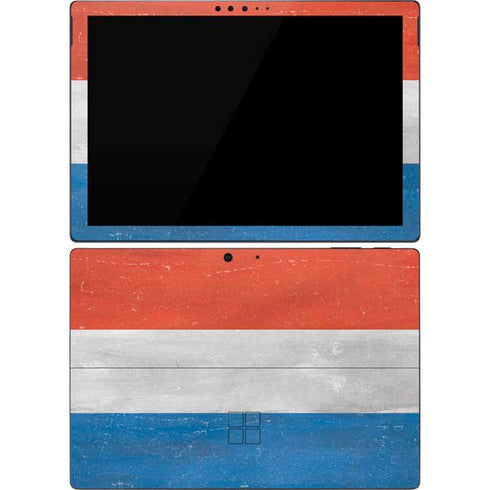 Netherlands Flag Distressed Surface Pro 7 Skin
